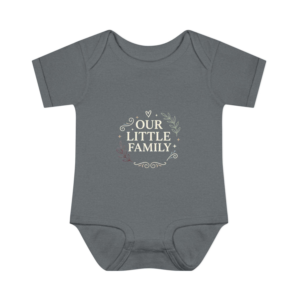 Muted Floral Wreath Infant Bodysuit | Neutral Baby Onesie