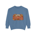 Give Thanks Fall Leaves Sweatshirt | Thanksgiving Seasonal Crewneck