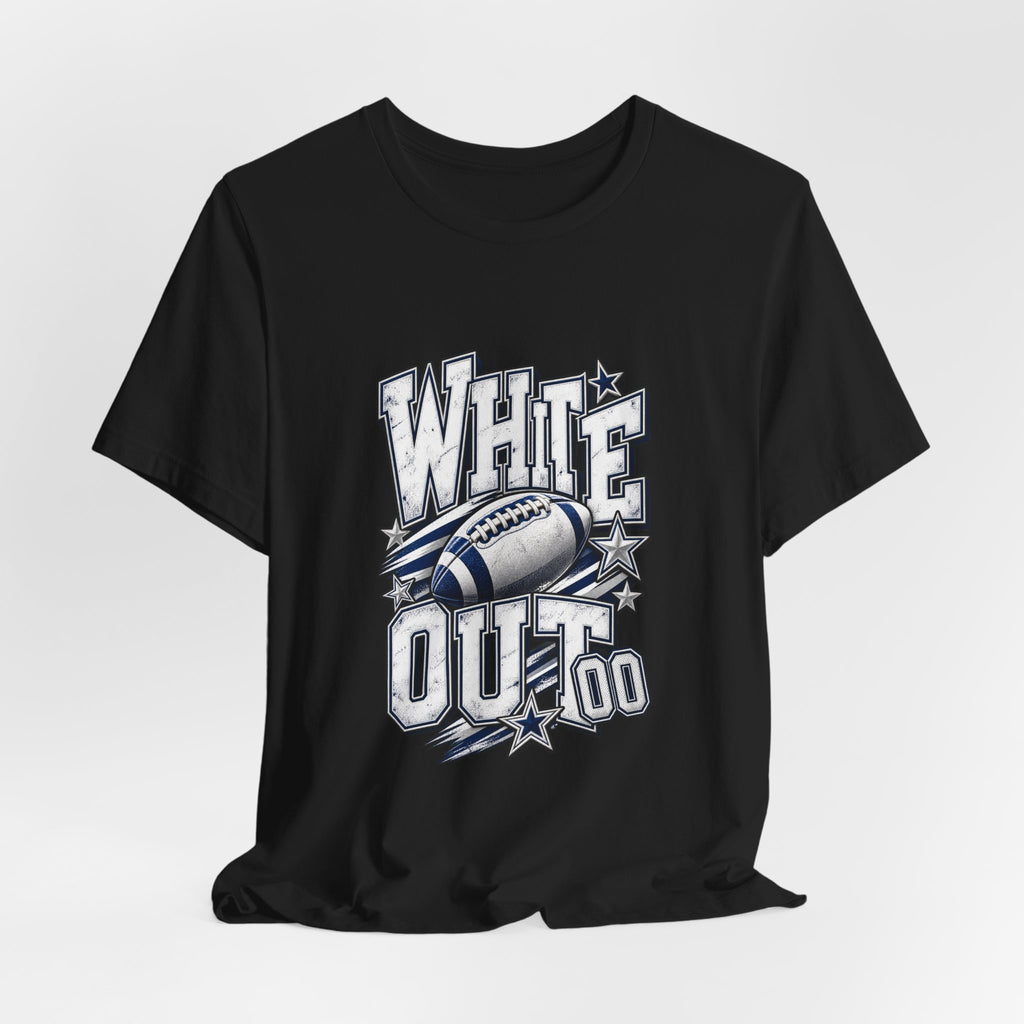 White Out Football Tee | Vintage Helmet, Stars, Sports Graphic