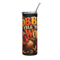 Gobble Till You Wobble Tumbler — Funny Thanksgiving 20oz Stainless Steel Turkey Tumbler, Fall Holiday Gift