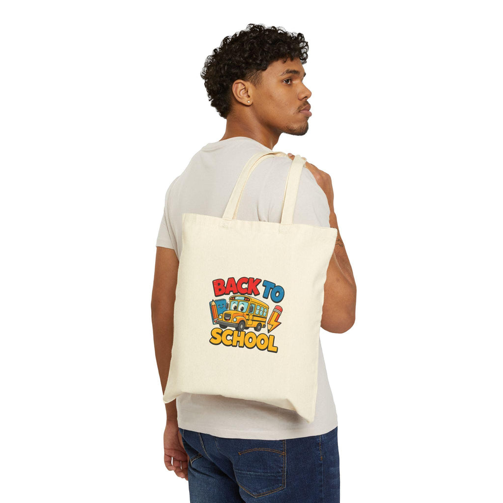Back To School Schoolbus Kids Tote Bag