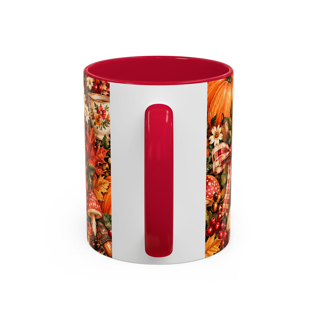 Autumn Harvest Mugs | Fall Pumpkins, Apples, Mushrooms, Daisies 11oz 15oz