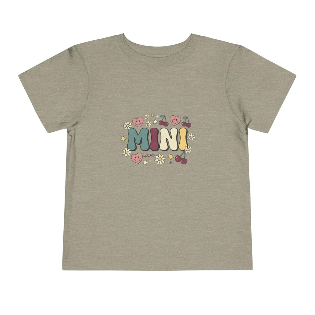 MINI floral lettering toddler tee | retro cherries hearts daisies