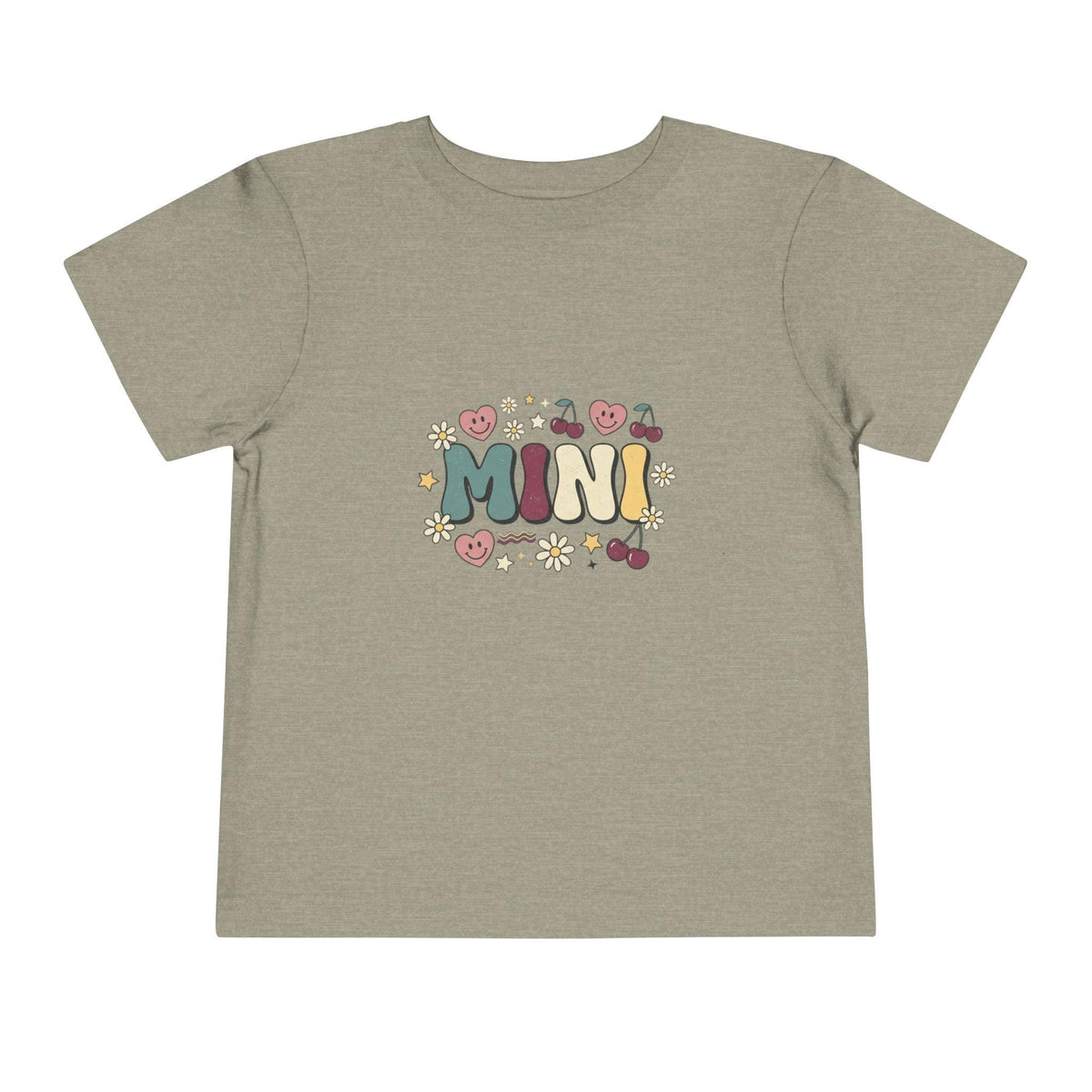 MINI floral lettering toddler tee | retro cherries hearts daisies
