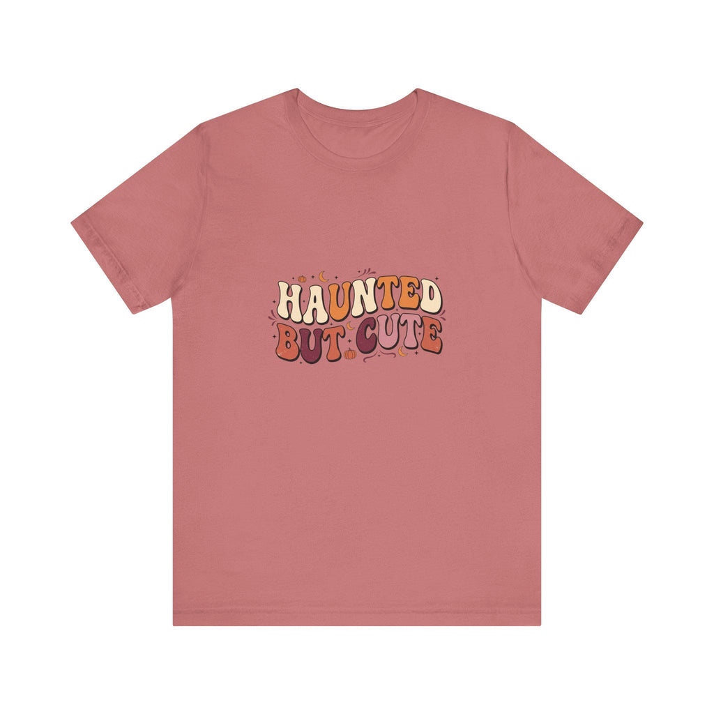 Haunted But Cute T-Shirt | Halloween Ghost Typography
