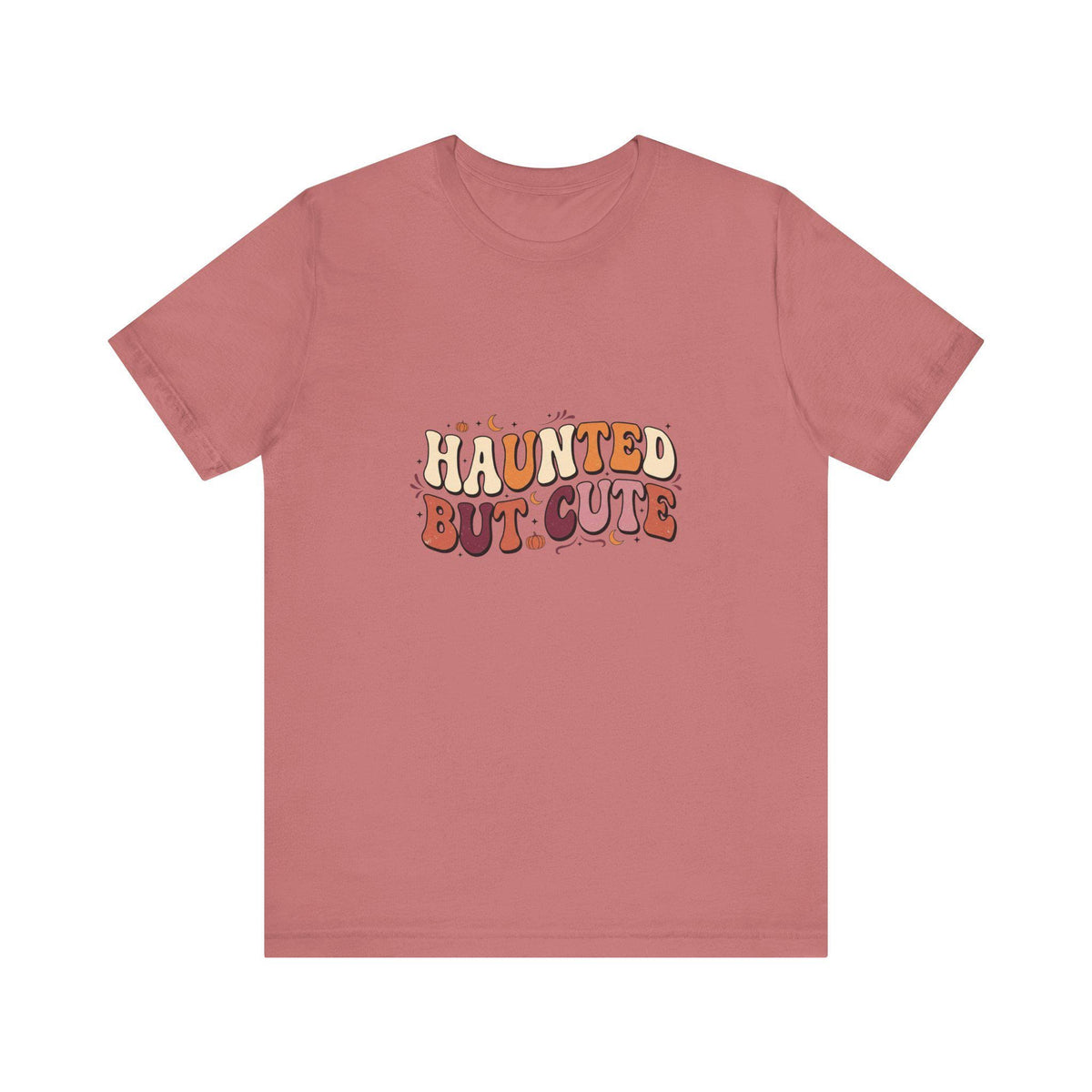 Haunted But Cute T-Shirt | Halloween Ghost Typography