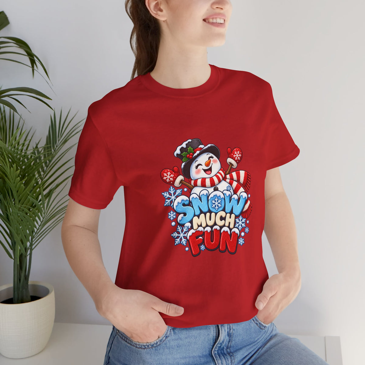 Snow Much Fun T-Shirt – Cute Snowman Holiday Tee