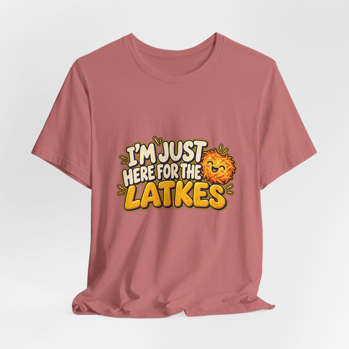 I'm Just Here for the Latkes T-Shirt | Hanukkah Food Funny Tee