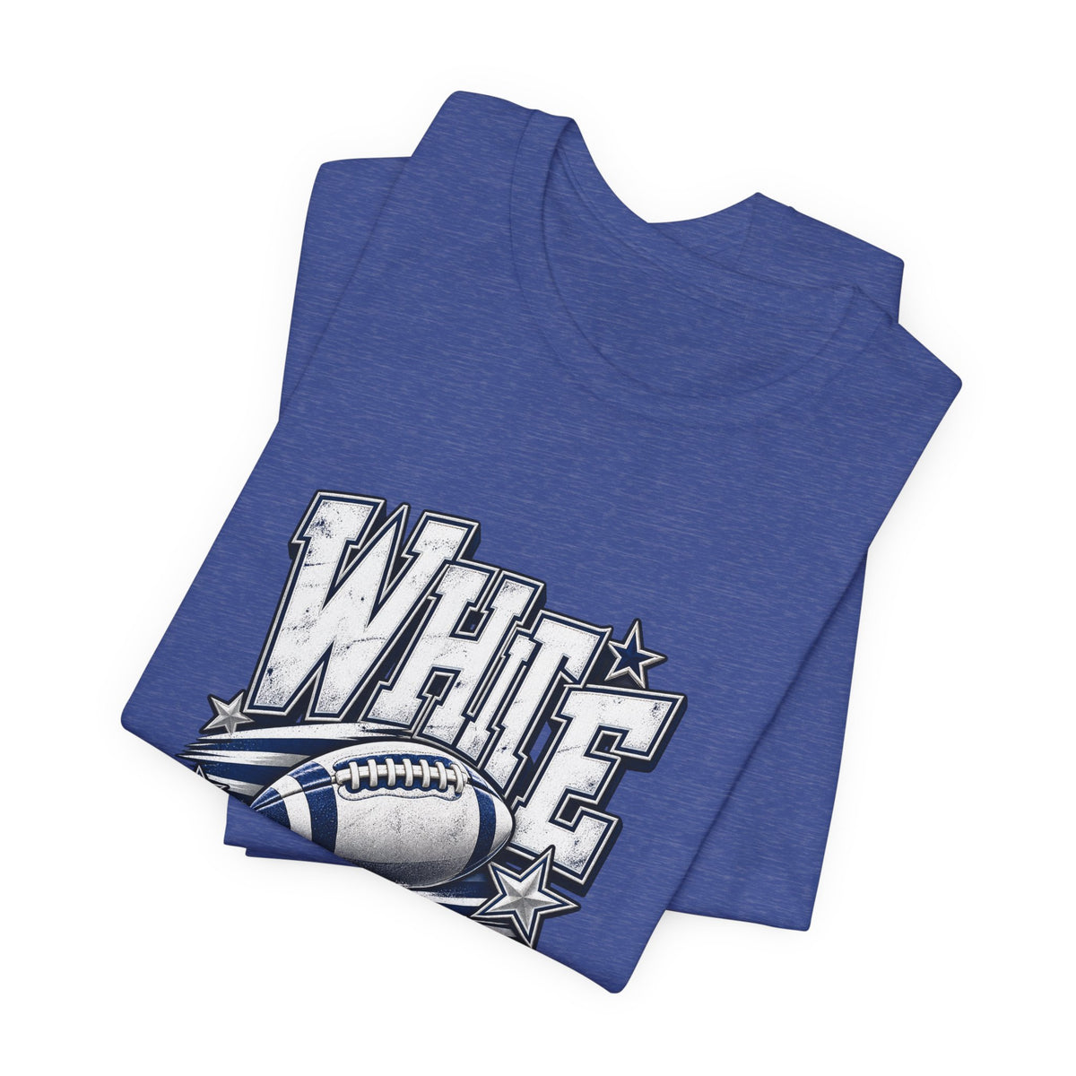 White Out Football Tee | Vintage Helmet, Stars, Sports Graphic
