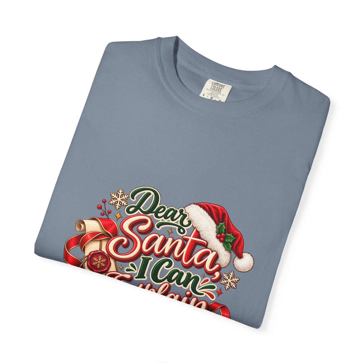 Dear Santa I Can Explain T-Shirt — Funny Christmas Tee