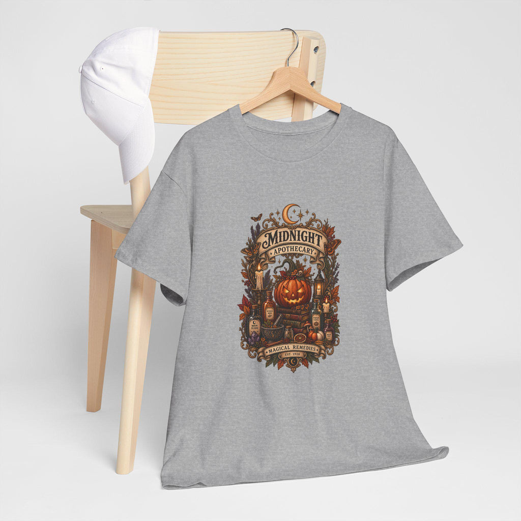 Haunted Pumpkin Apothecary T-Shirt | Halloween pumpkin, vintage potion label