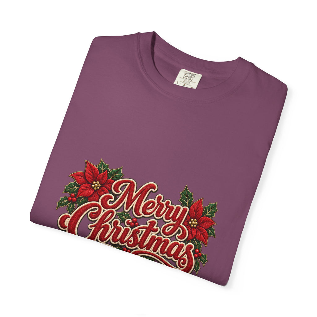 Merry Christmas Poinsettia T-Shirt