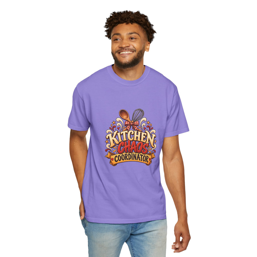 Kitchen Chaos Coordinator T-Shirt — Funny Thanksgiving Chef Shirt, Holiday Cooking Humor Tee, Baker Gift
