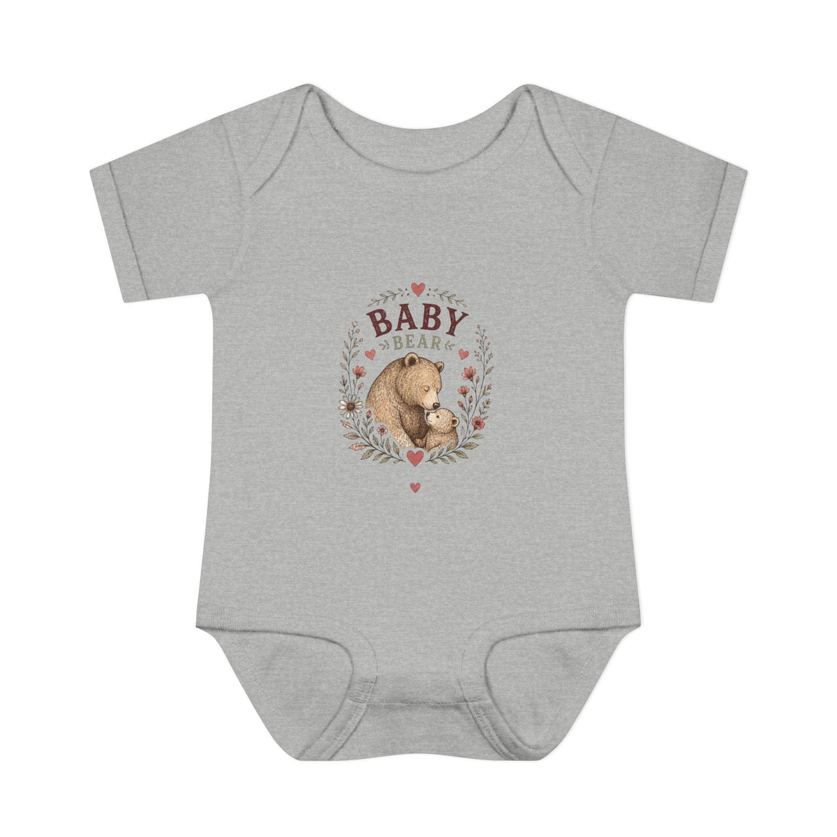 Baby Bear illustration Infant Bodysuit | Woodland Nursery, Cute Bear