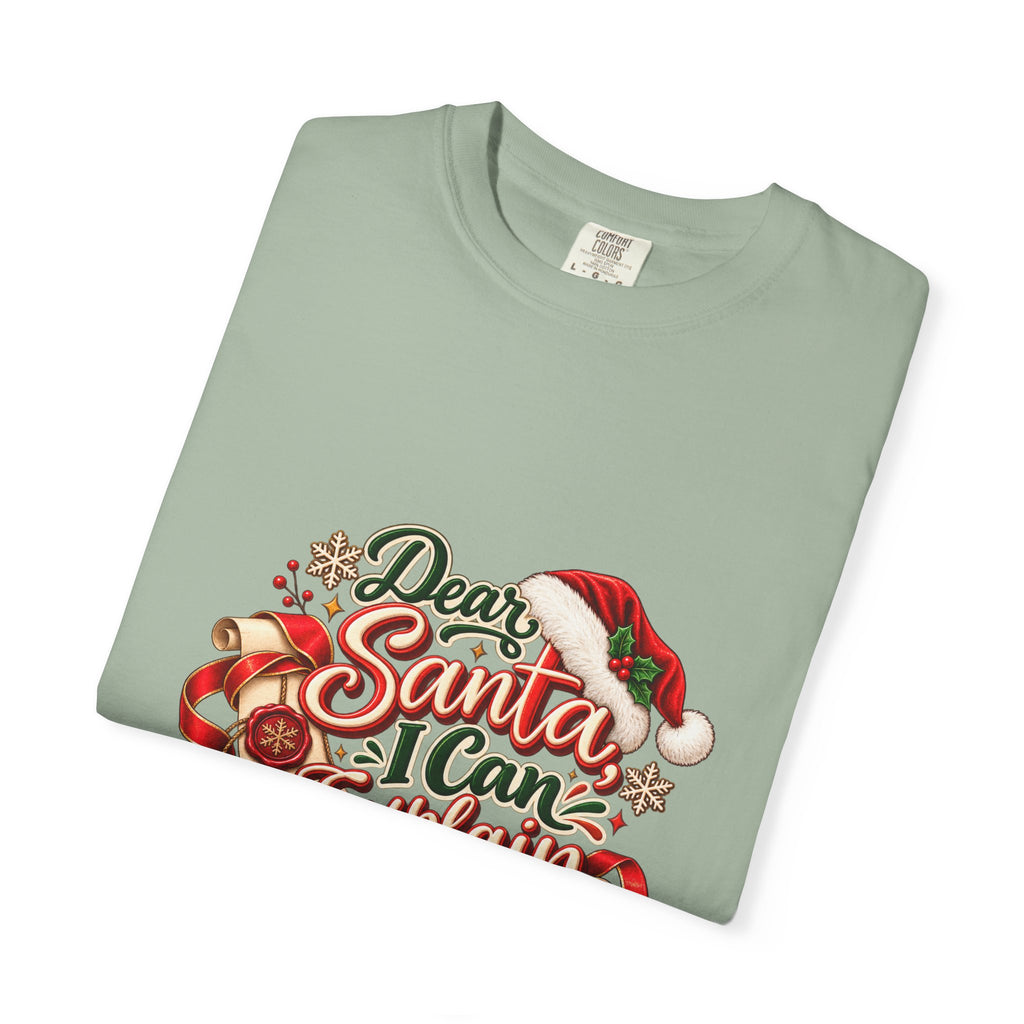 Dear Santa I Can Explain T-Shirt — Funny Christmas Tee