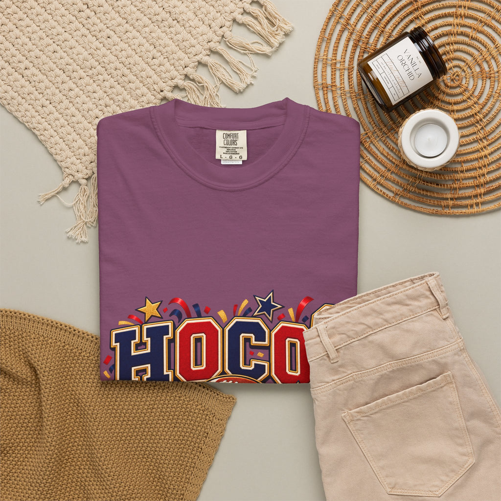 HOCO? Football Homecoming T-shirt | School Spirit, Stars & Banner Design
