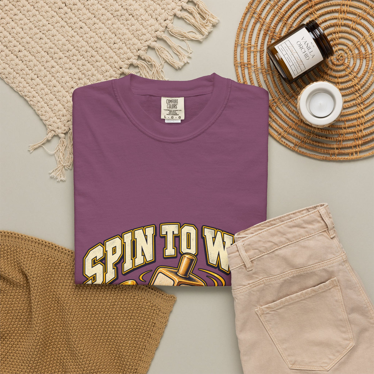 Spin to Win Dreidel T-shirt | Hanukkah Chanukah Festival Design