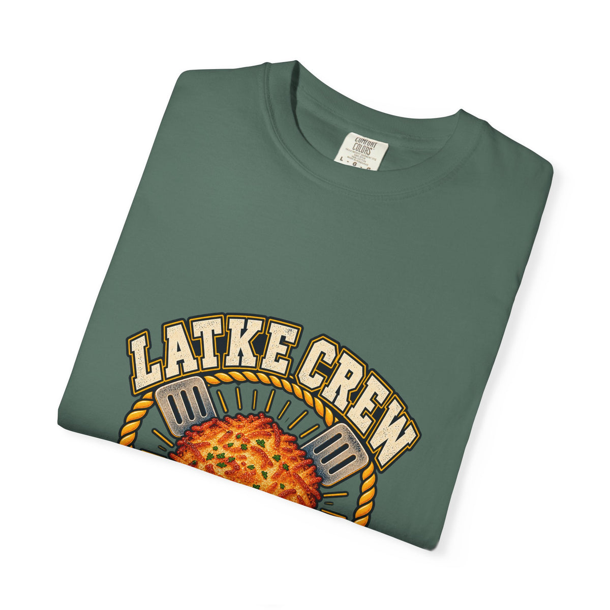 Latke Crew Illustration T-Shirt | Hanukkah Potato Pancake Design