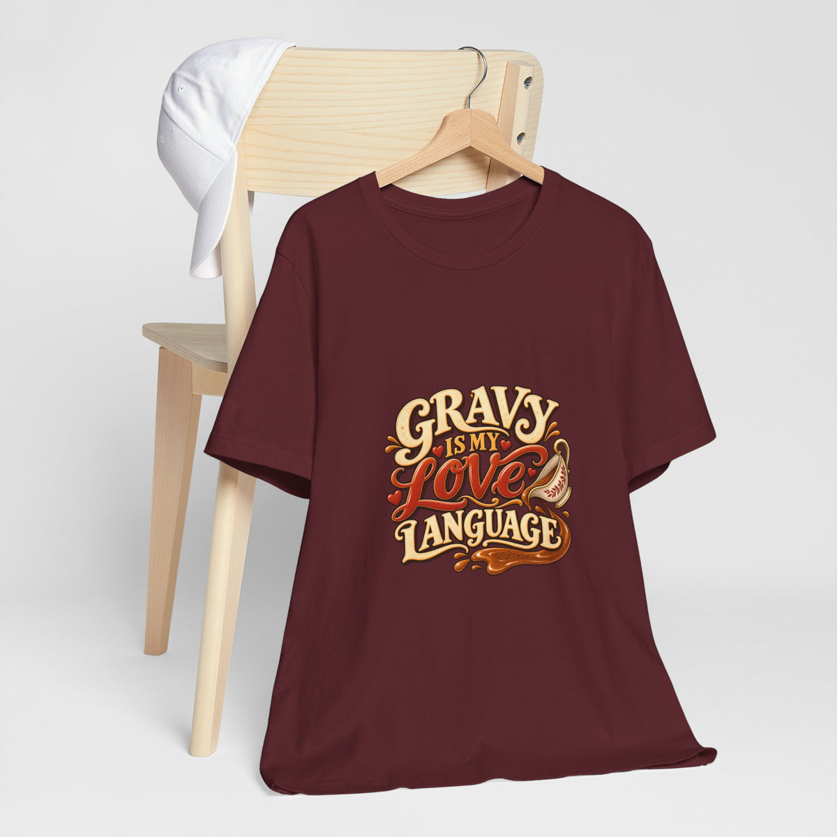 Gravy Is My Love Language T-Shirt — Funny Thanksgiving Foodie Tee, Turkey Dinner Humor Shirt, Fall Gift