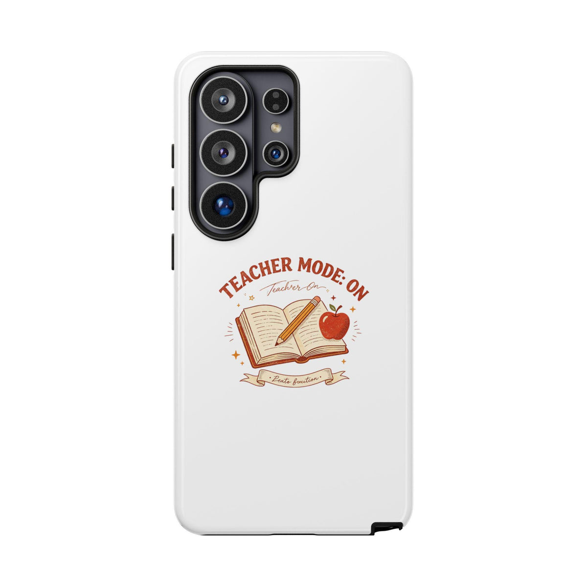 Teacher Mode On Book And Apple Phone Case