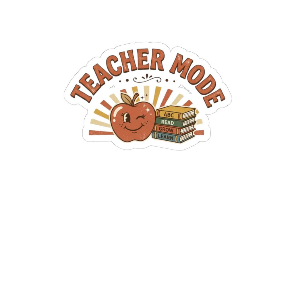 Teacher Mode Apple Stack Of Books Sticker