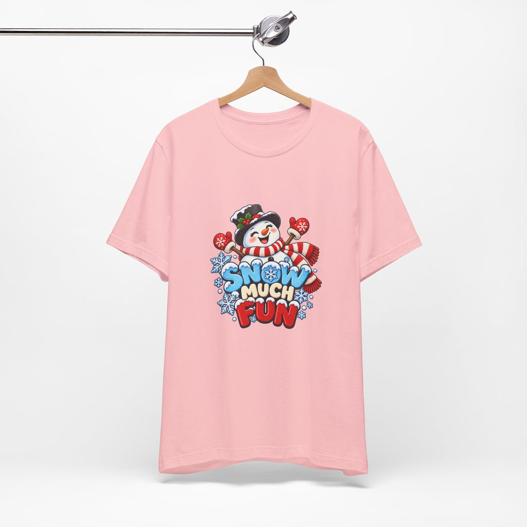 Snow Much Fun T-Shirt – Cute Snowman Holiday Tee