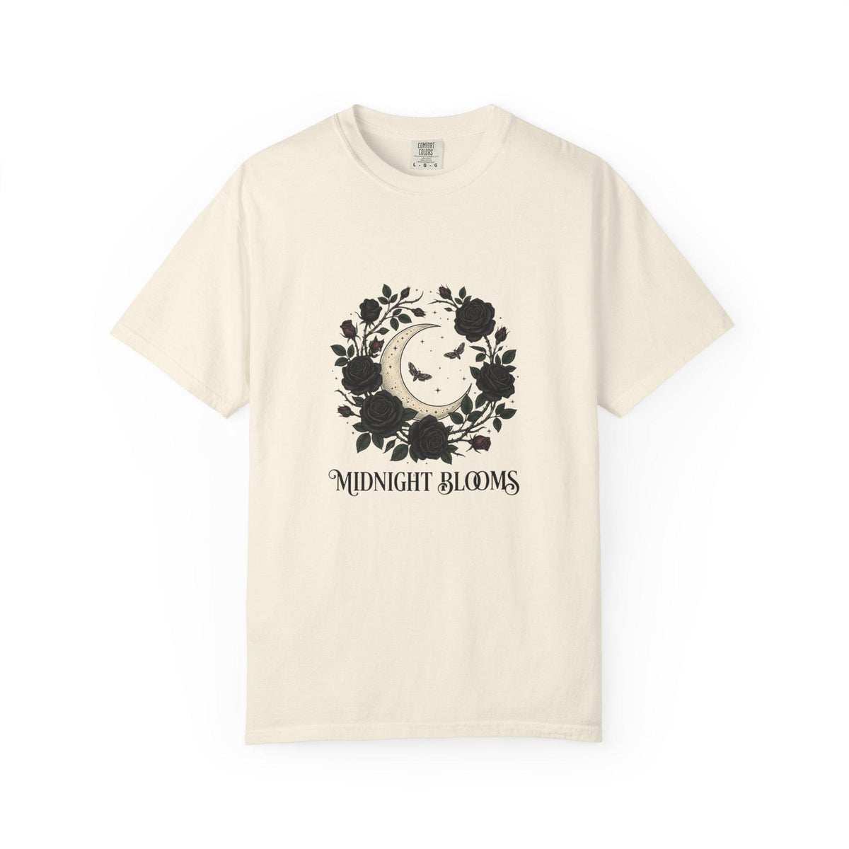 Midnight Blooms moon floral tee | T-Shirt