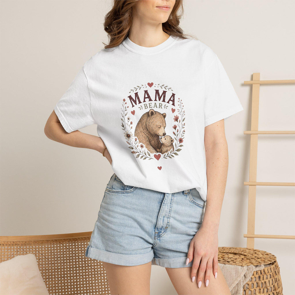 Mama Bears T-Shirt | Mama Bear Illustration, Floral Wreath, Mom Animal Shirt