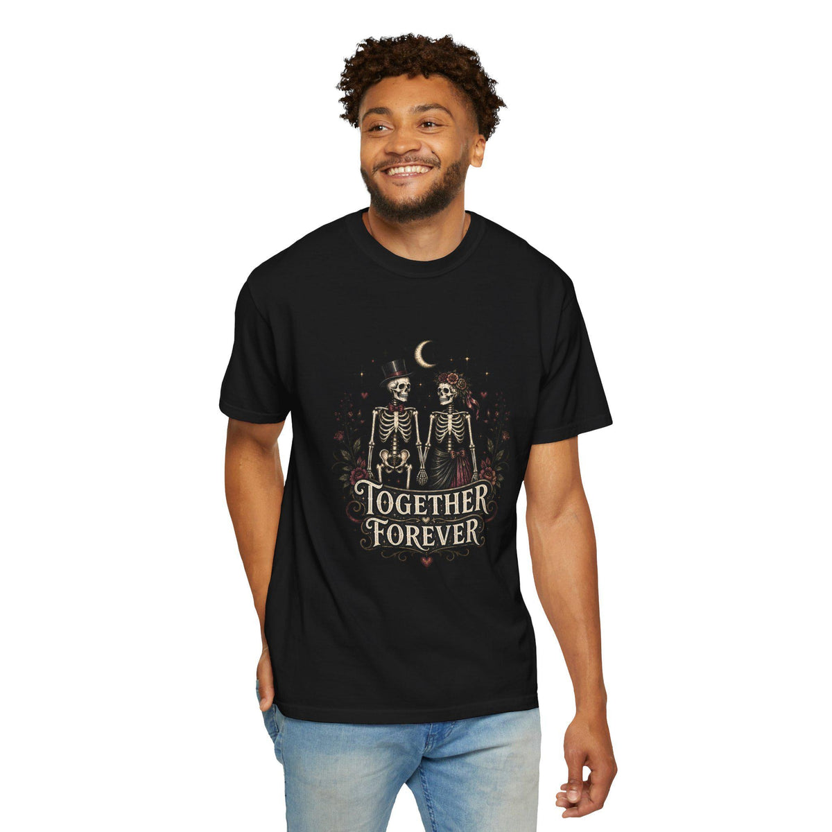Skeleton Couple Together Forever T-Shirt | Dia de los Muertos Love