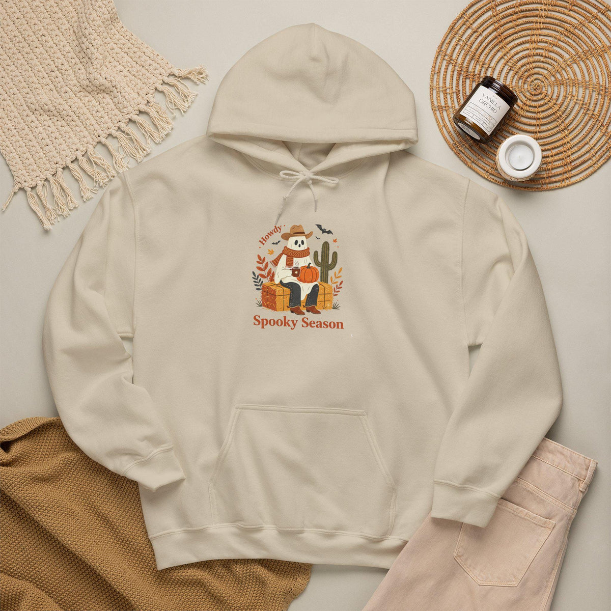 Howdy Spooky Season Ghost Hoodie