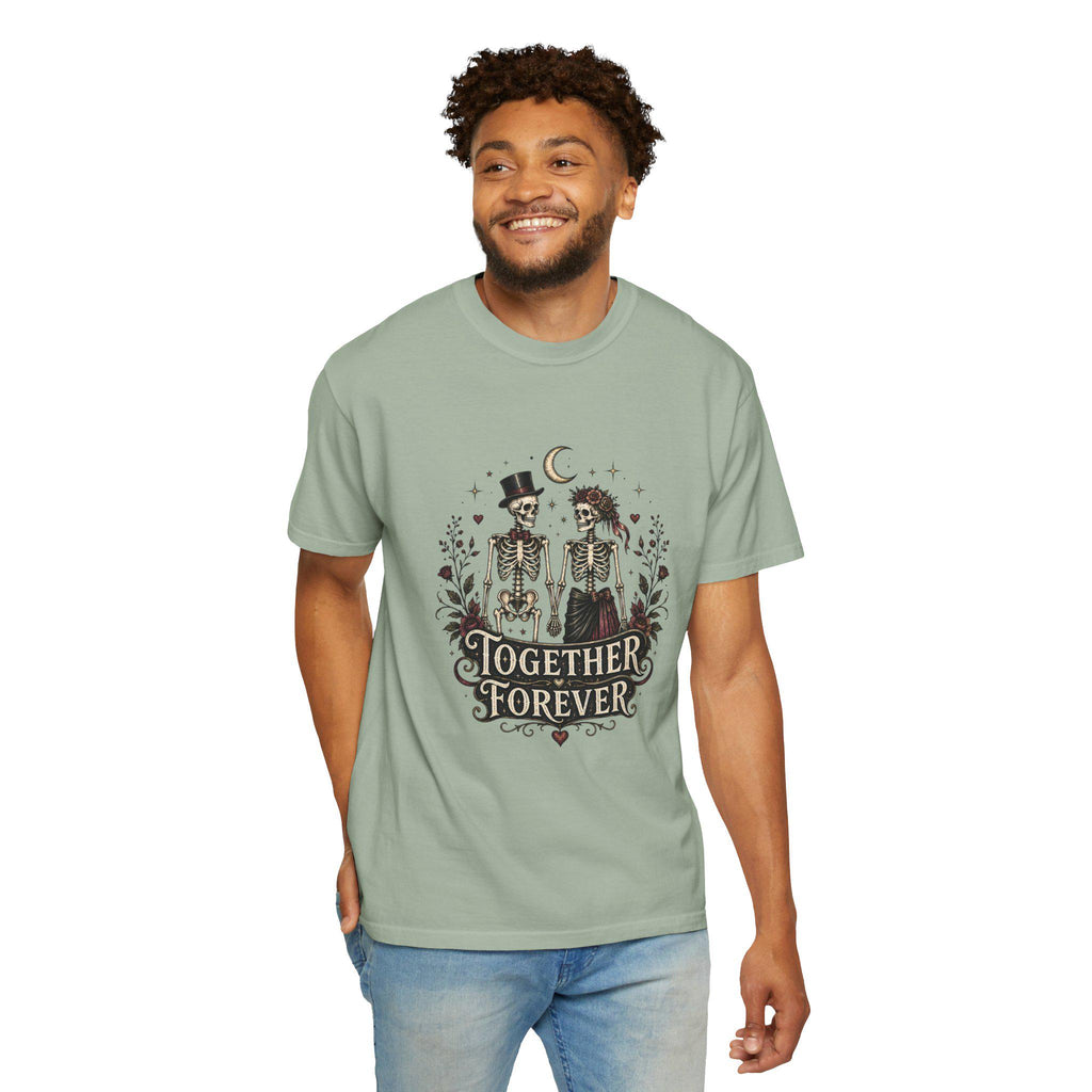 Skeleton Couple Together Forever T-Shirt | Dia de los Muertos Love