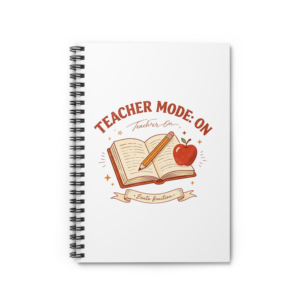 Teacher Mode On Book And Apple Notebook