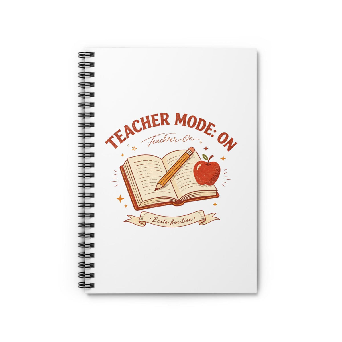 Teacher Mode On Book And Apple Notebook