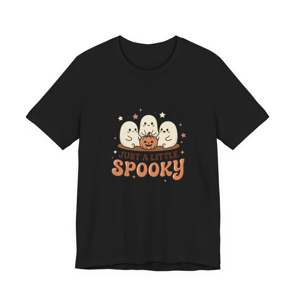 Just a Little Spooky T-Shirt | Cute Ghosts Pumpkin Halloween