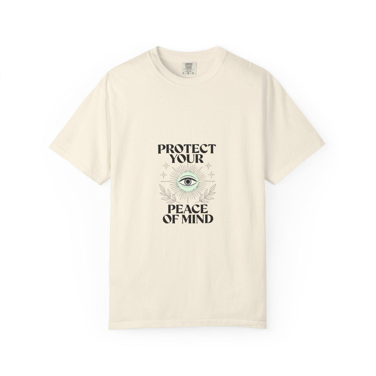Protect Your Peace of Mind T-Shirt | Eye Illustration Spiritual Tee | Minimalist Third Eye Shirt | Mindful Gift | Yoga Meditation