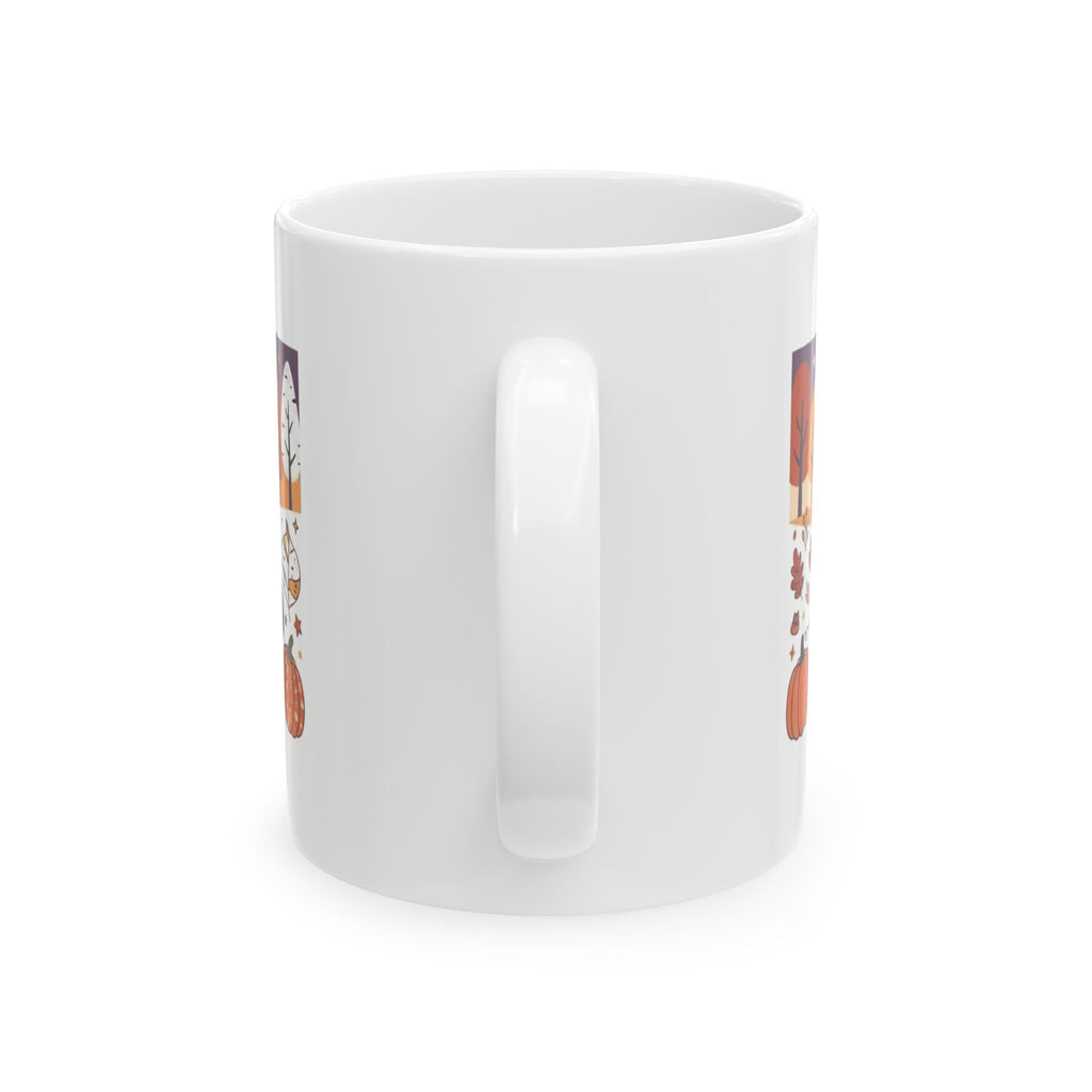 Cute Ghost Drinking Coffee Mug | Halloween Fall Coffee Cup