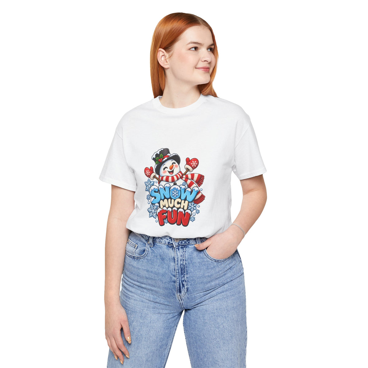 Snow Much Fun T-Shirt – Cute Snowman Holiday Tee