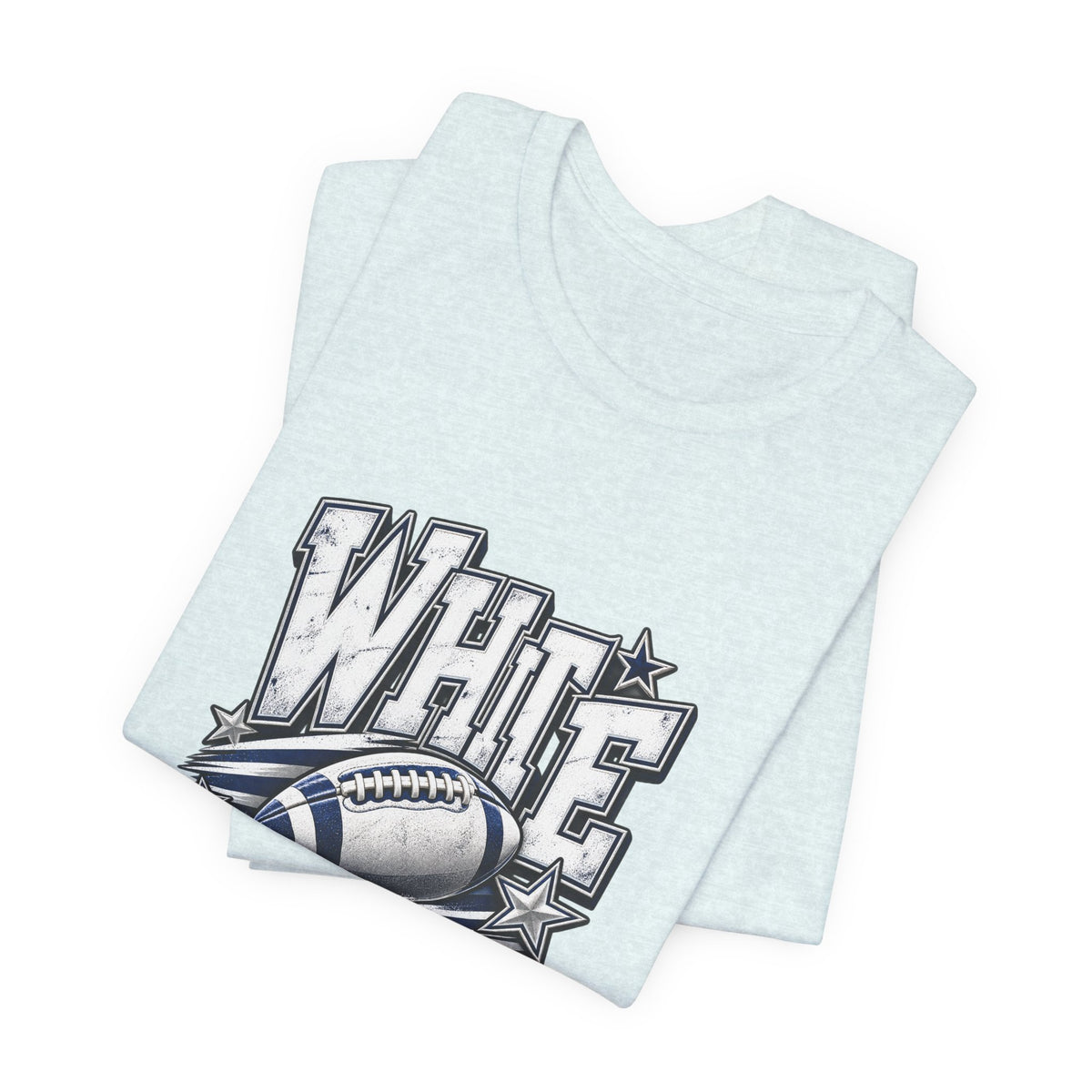 White Out Football Tee | Vintage Helmet, Stars, Sports Graphic