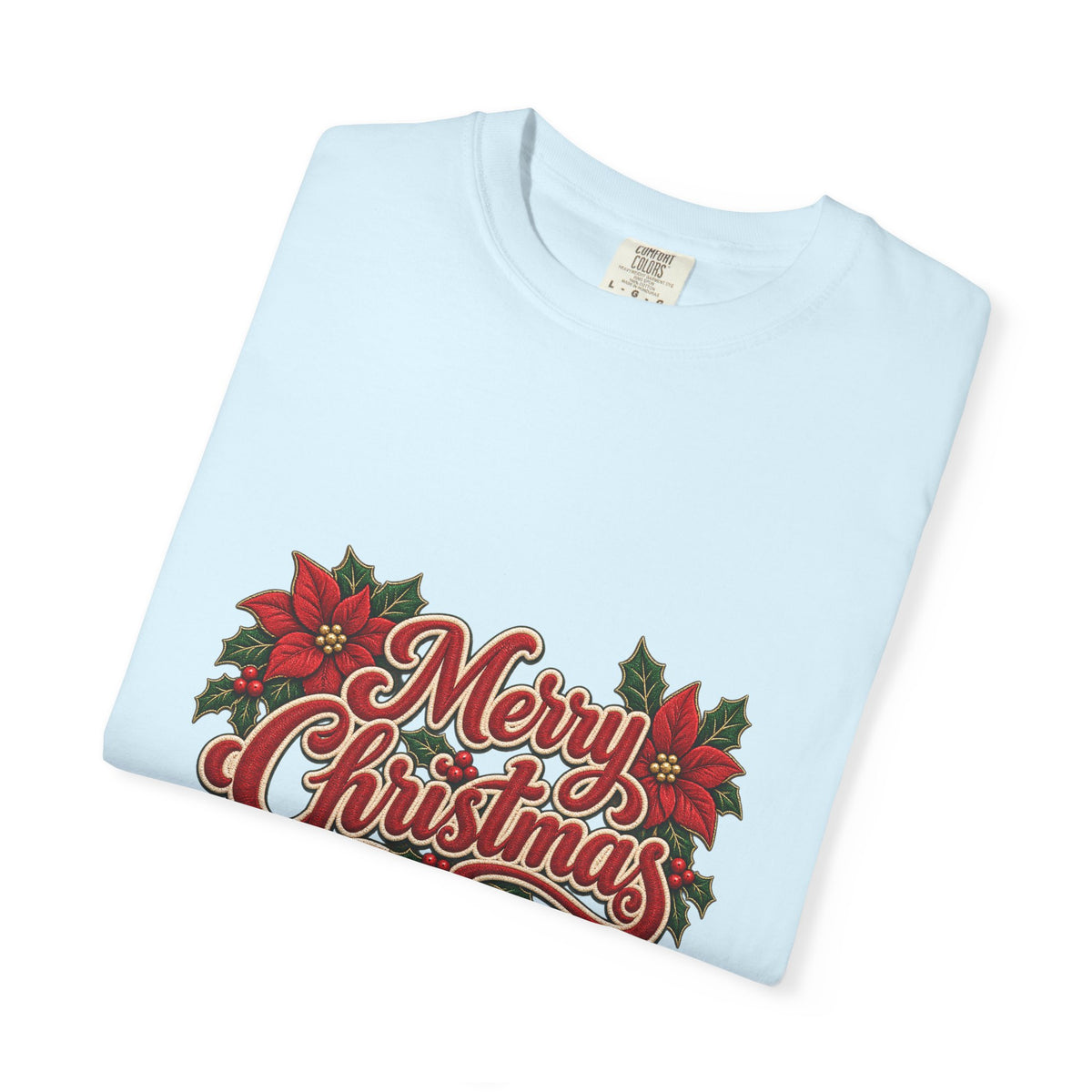 Merry Christmas Poinsettia T-Shirt