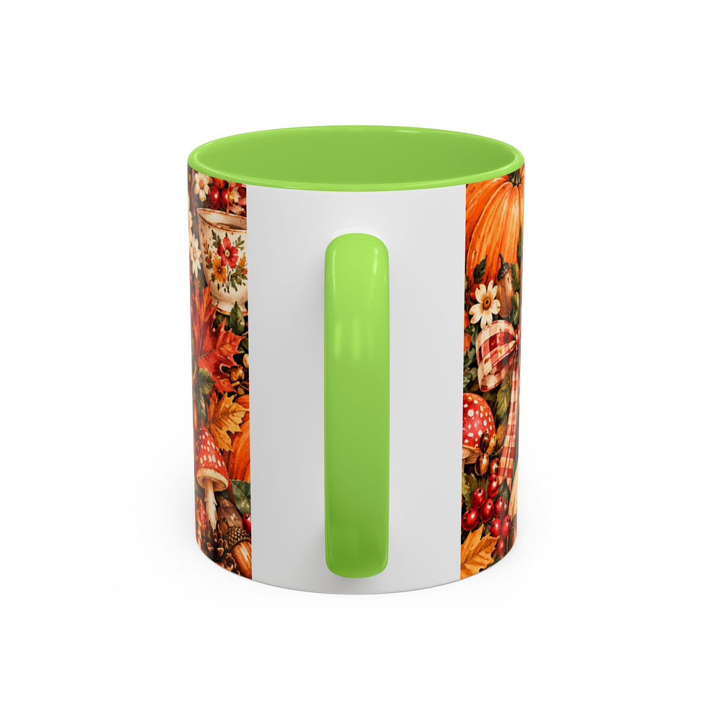 Autumn Harvest Mugs | Fall Pumpkins, Apples, Mushrooms, Daisies 11oz 15oz