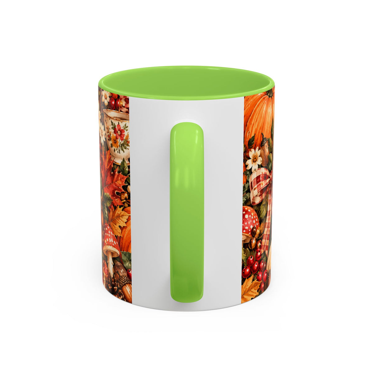Autumn Harvest Mugs | Fall Pumpkins, Apples, Mushrooms, Daisies 11oz 15oz