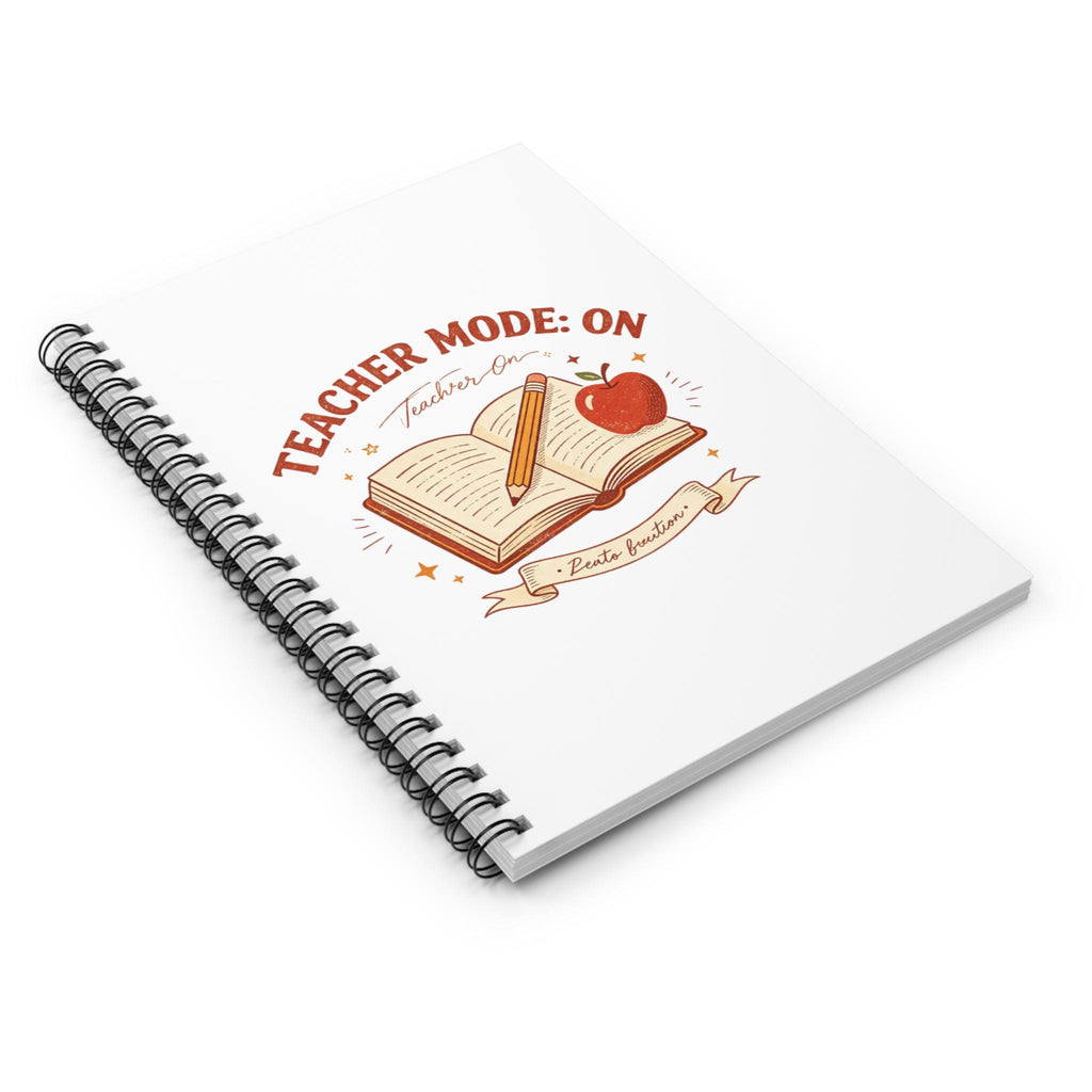 Teacher Mode On Book And Apple Notebook
