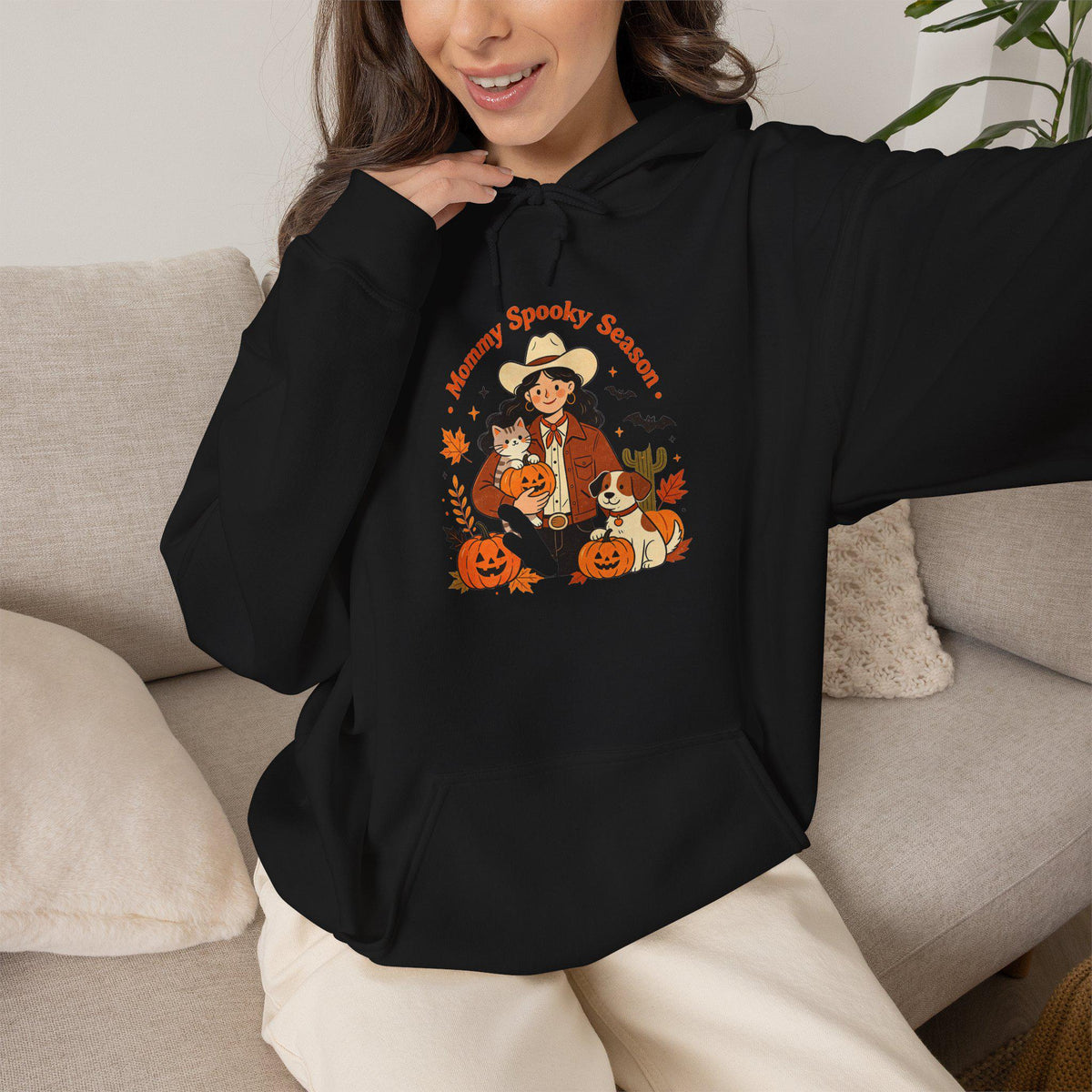 Mom and Kids Halloween Costume Crew Hoodie | Pumpkin Patch Trick or Treat Sweatshirt