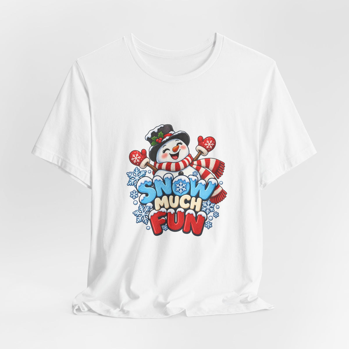 Snow Much Fun T-Shirt – Cute Snowman Holiday Tee
