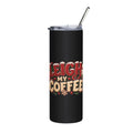20oz Stainless Steel Tumbler — "Sleigh My Coffee" Christmas Travel Cup