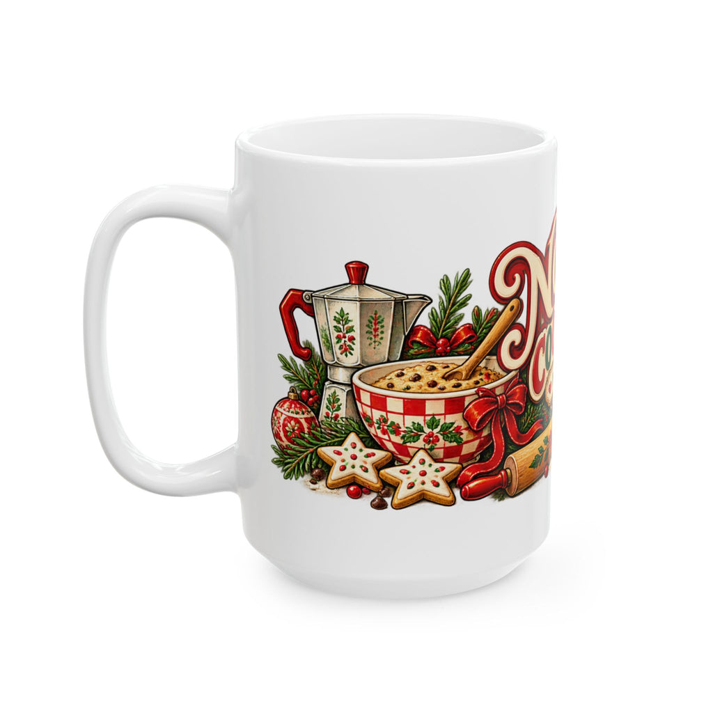 Nonna's Cookie Club Mug | Ceramic Coffee Cup, Christmas Baking Design