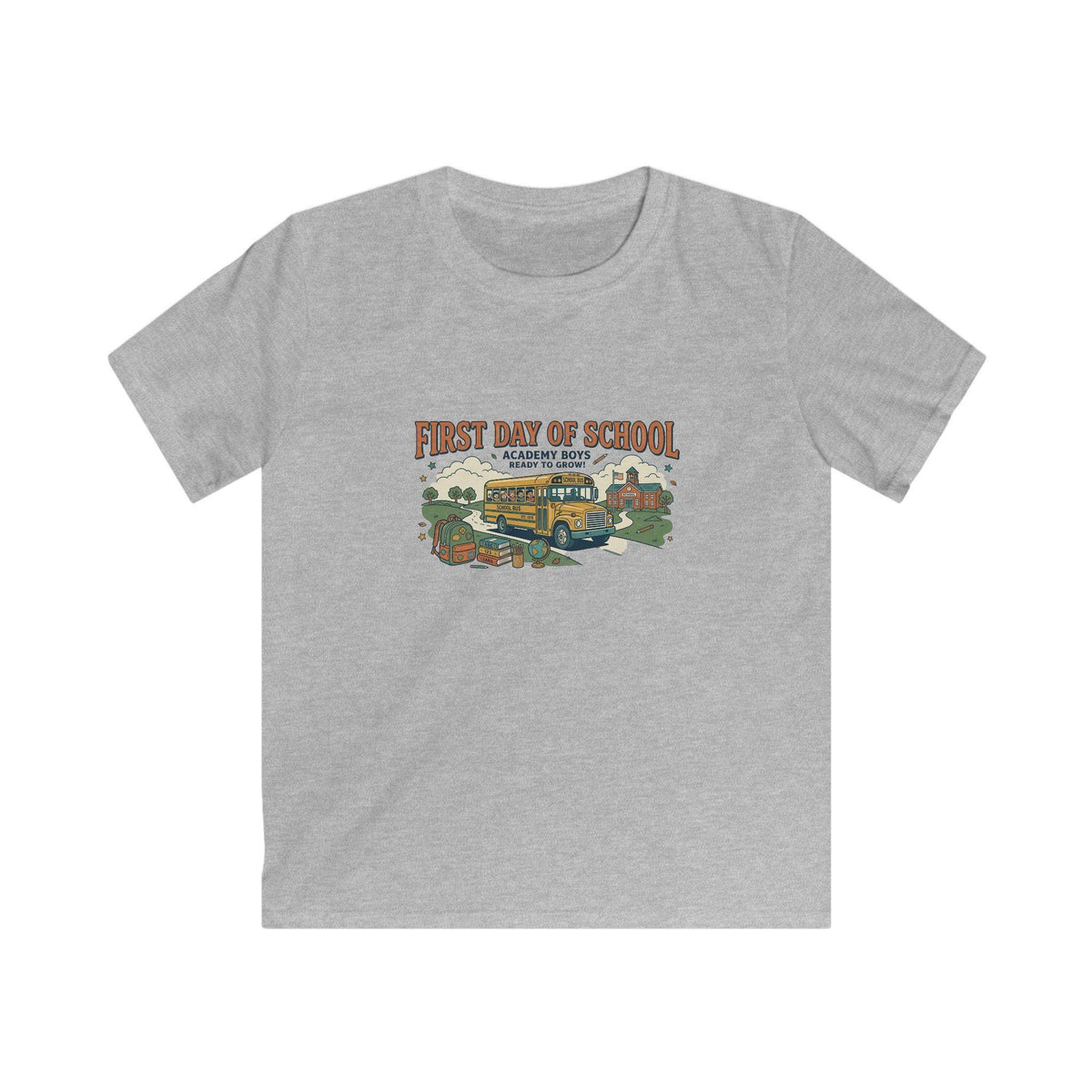 First Day of School bus illustration Kids Tee | Back to School, Classroom