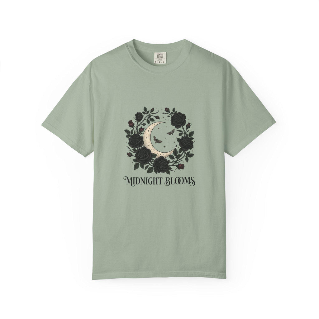 Midnight Blooms moon floral tee | T-Shirt