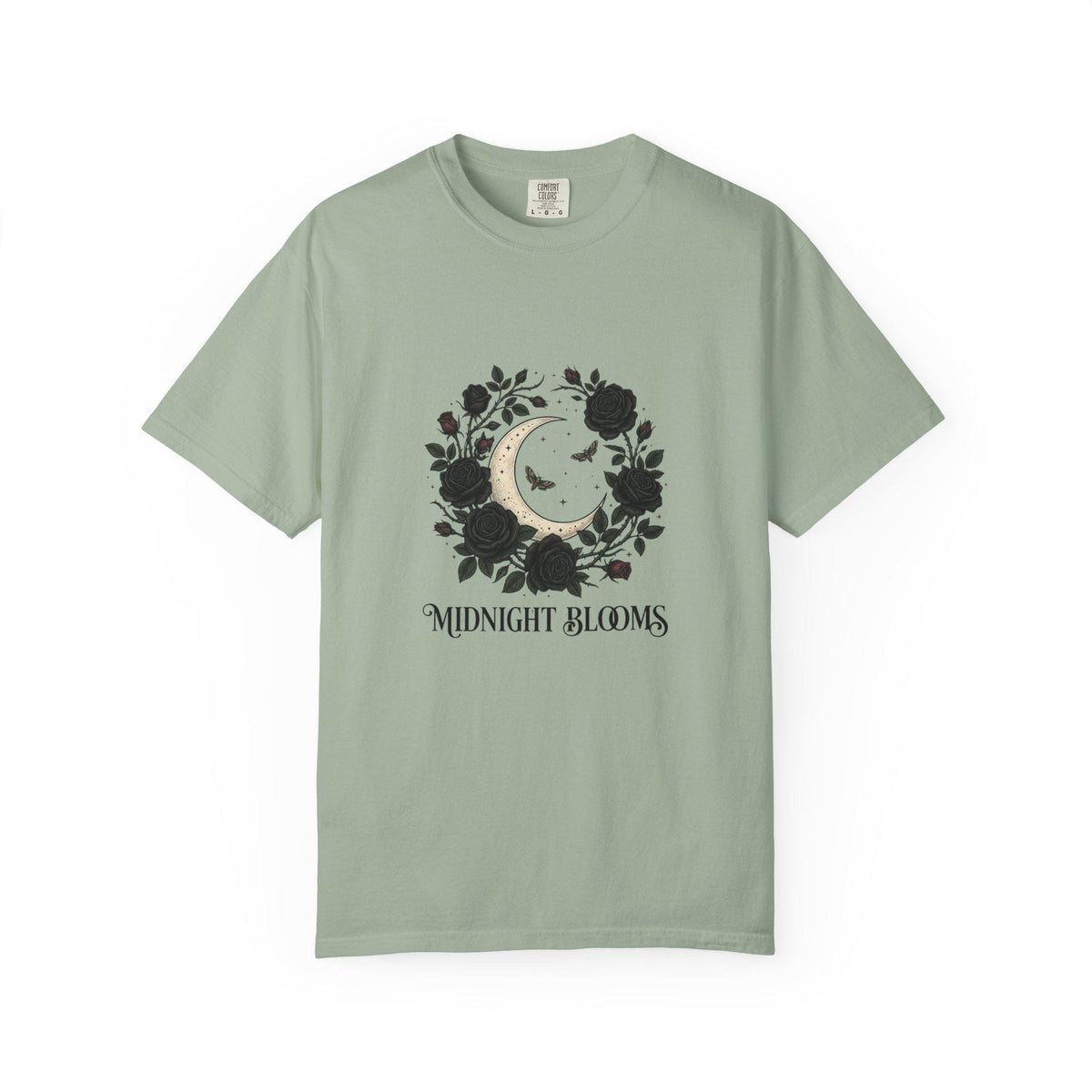 Midnight Blooms moon floral tee | T-Shirt