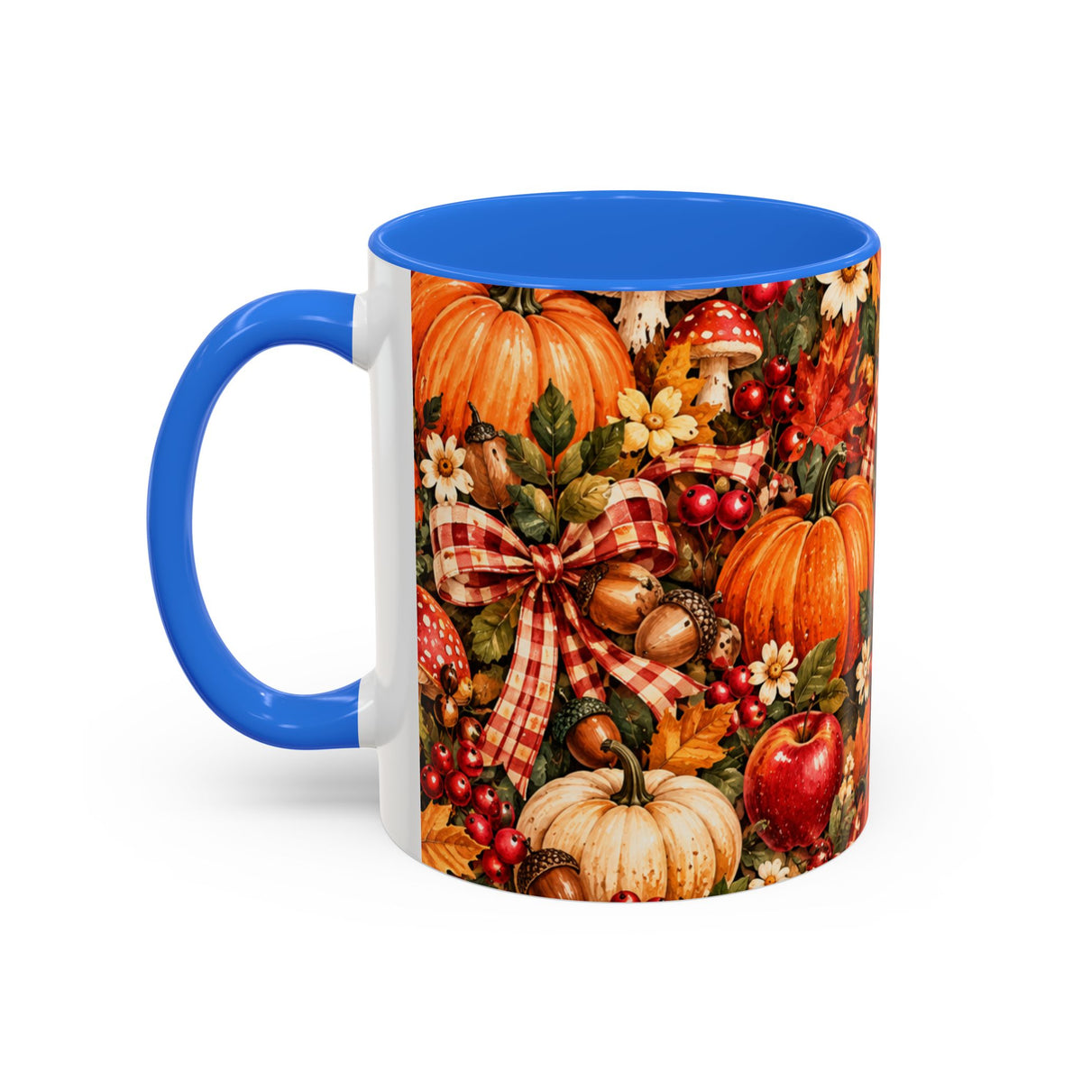 Autumn Harvest Mugs | Fall Pumpkins, Apples, Mushrooms, Daisies 11oz 15oz